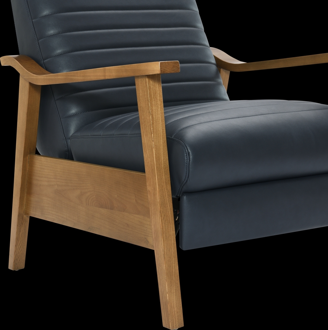 Temalini Blue Push Back Recliner - Thumbnail - Image 12