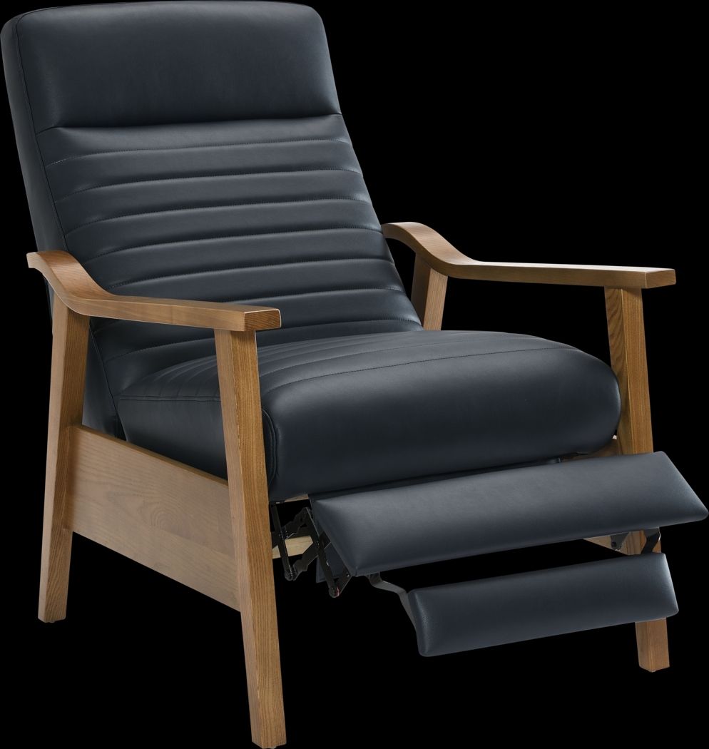 Temalini Blue Push Back Recliner - Thumbnail - Image 5