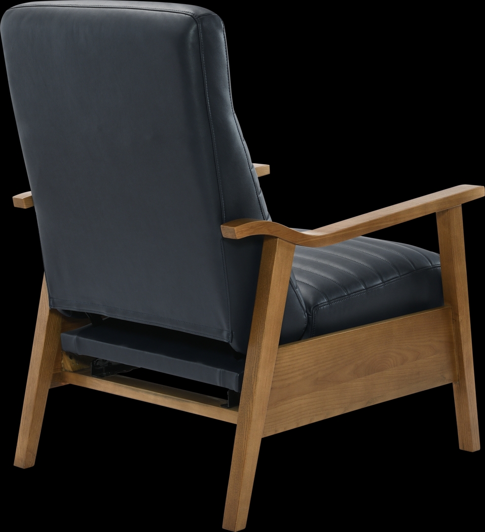 Temalini Blue Push Back Recliner - Thumbnail - Image 8