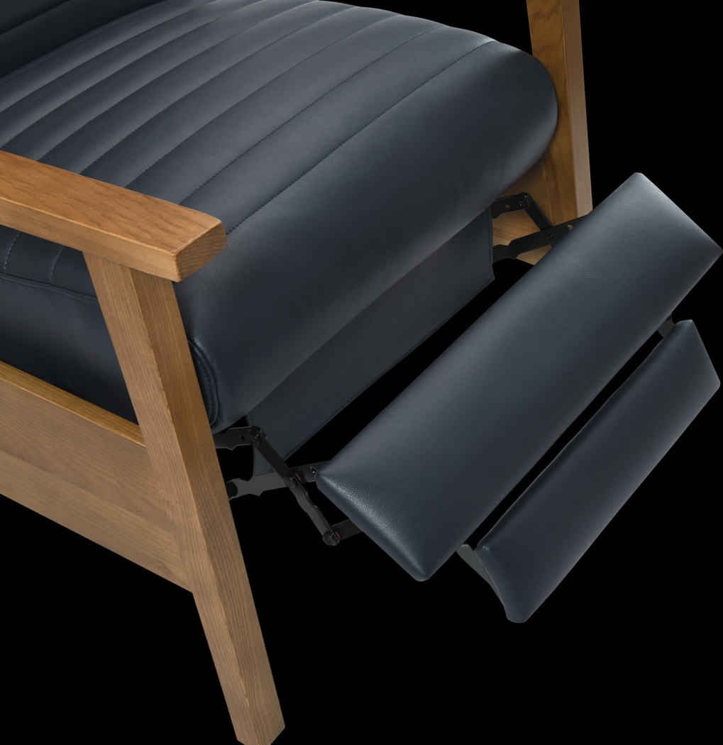 Temalini Blue Push Back Recliner - Thumbnail - Image 9