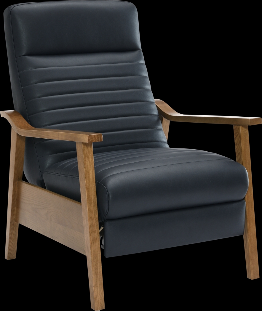 Temalini Blue Push Back Recliner - Thumbnail - Image 1