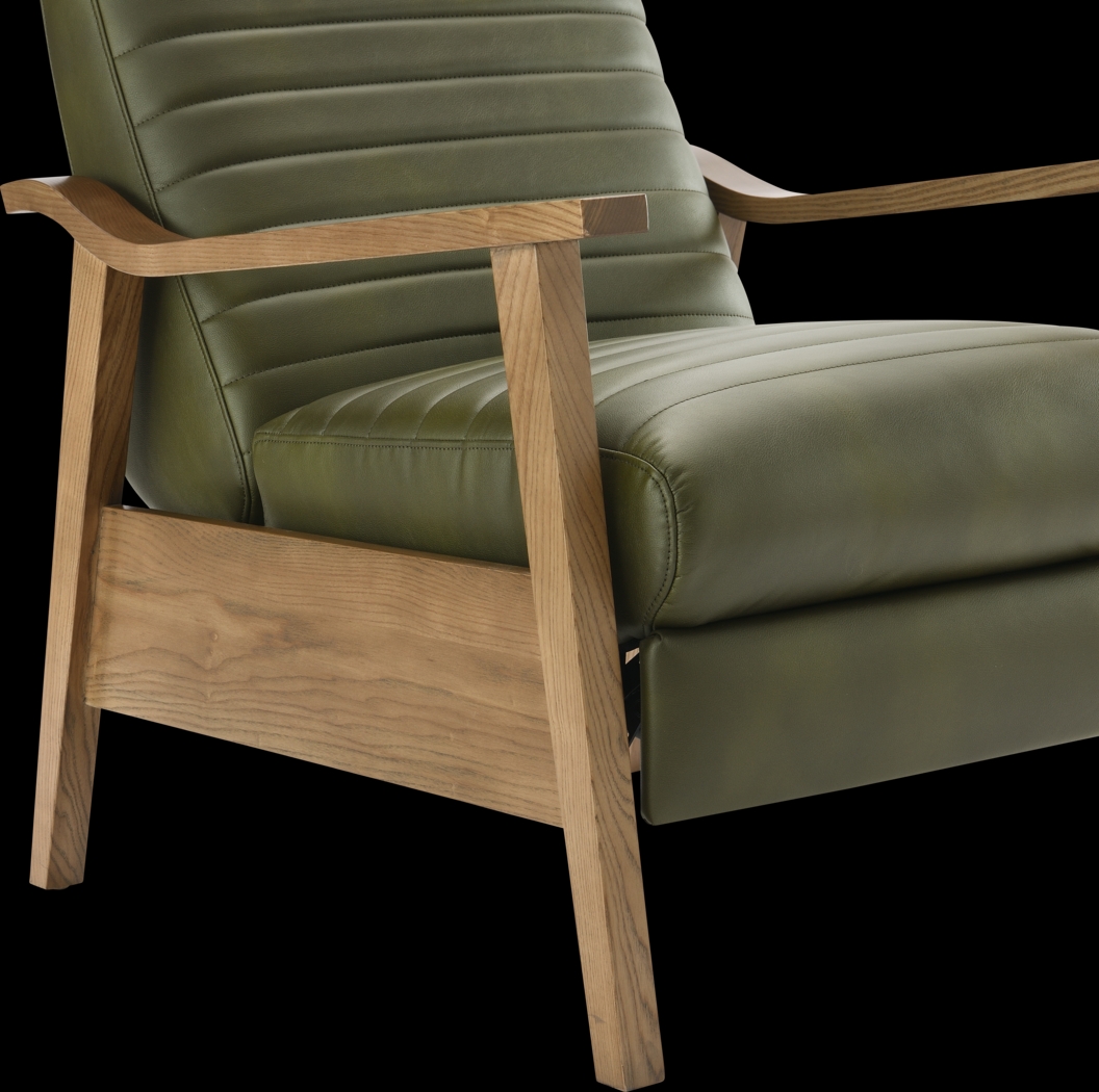 Temalini Green Push Back Recliner - Thumbnail - Image 11