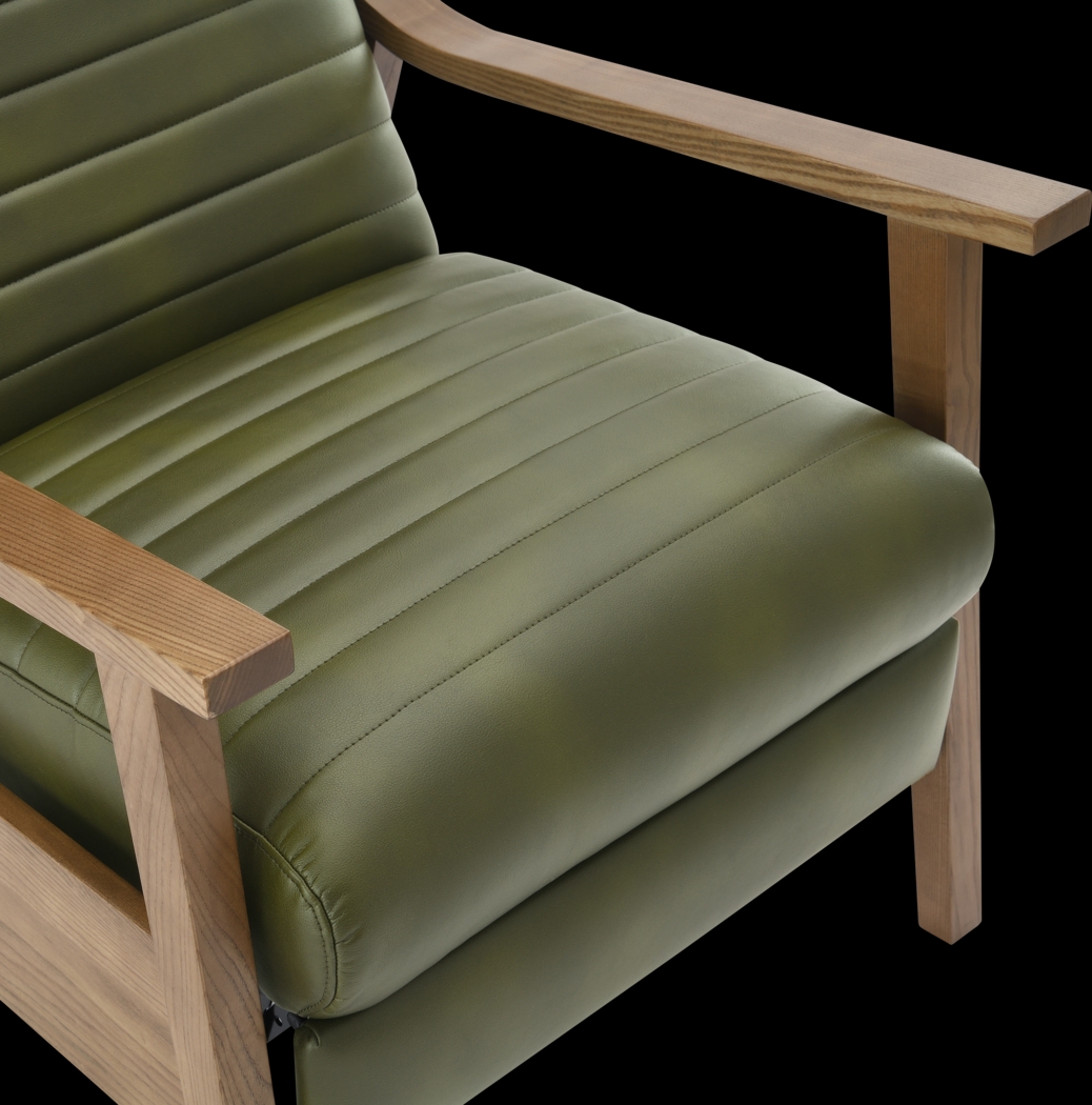 Temalini Green Push Back Recliner - Thumbnail - Image 12
