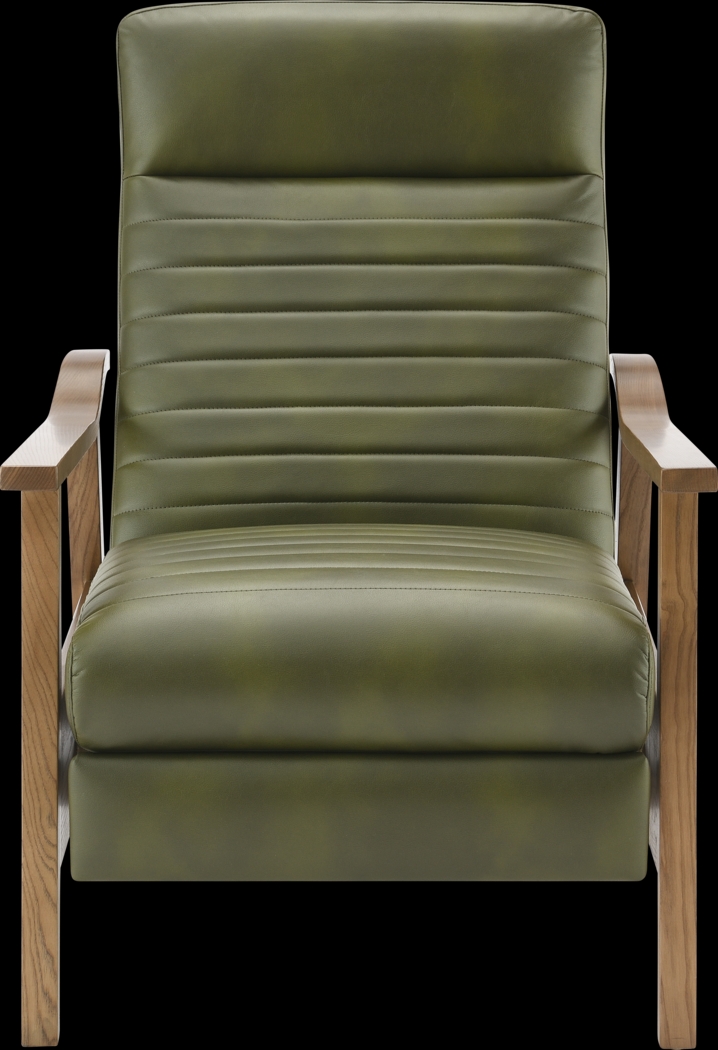 Temalini Green Push Back Recliner - Thumbnail - Image 5