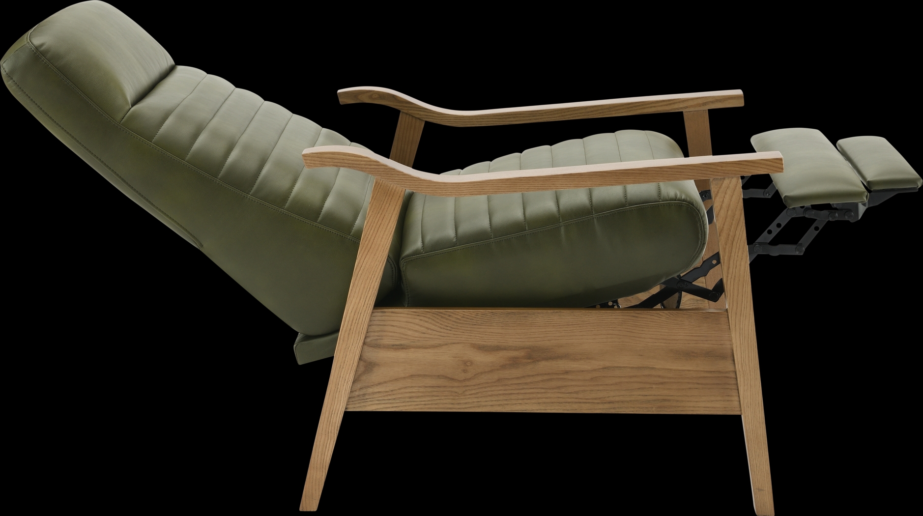 Temalini Green Push Back Recliner - Thumbnail - Image 7