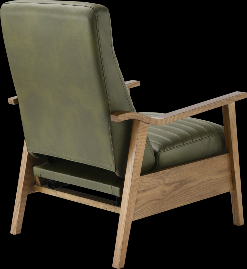 Temalini Green Push Back Recliner - Thumbnail - Image 8
