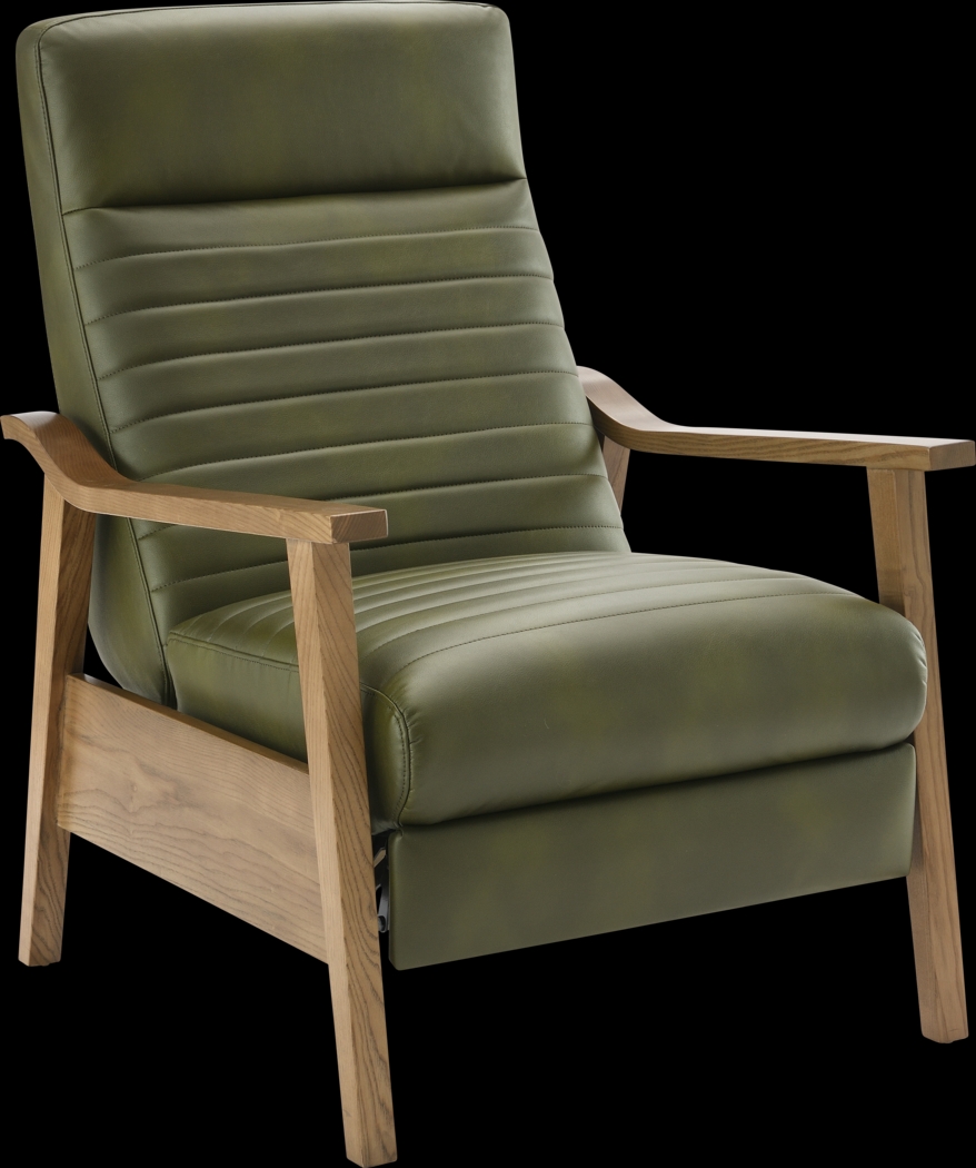 Temalini Green Push Back Recliner - Thumbnail - Image 1