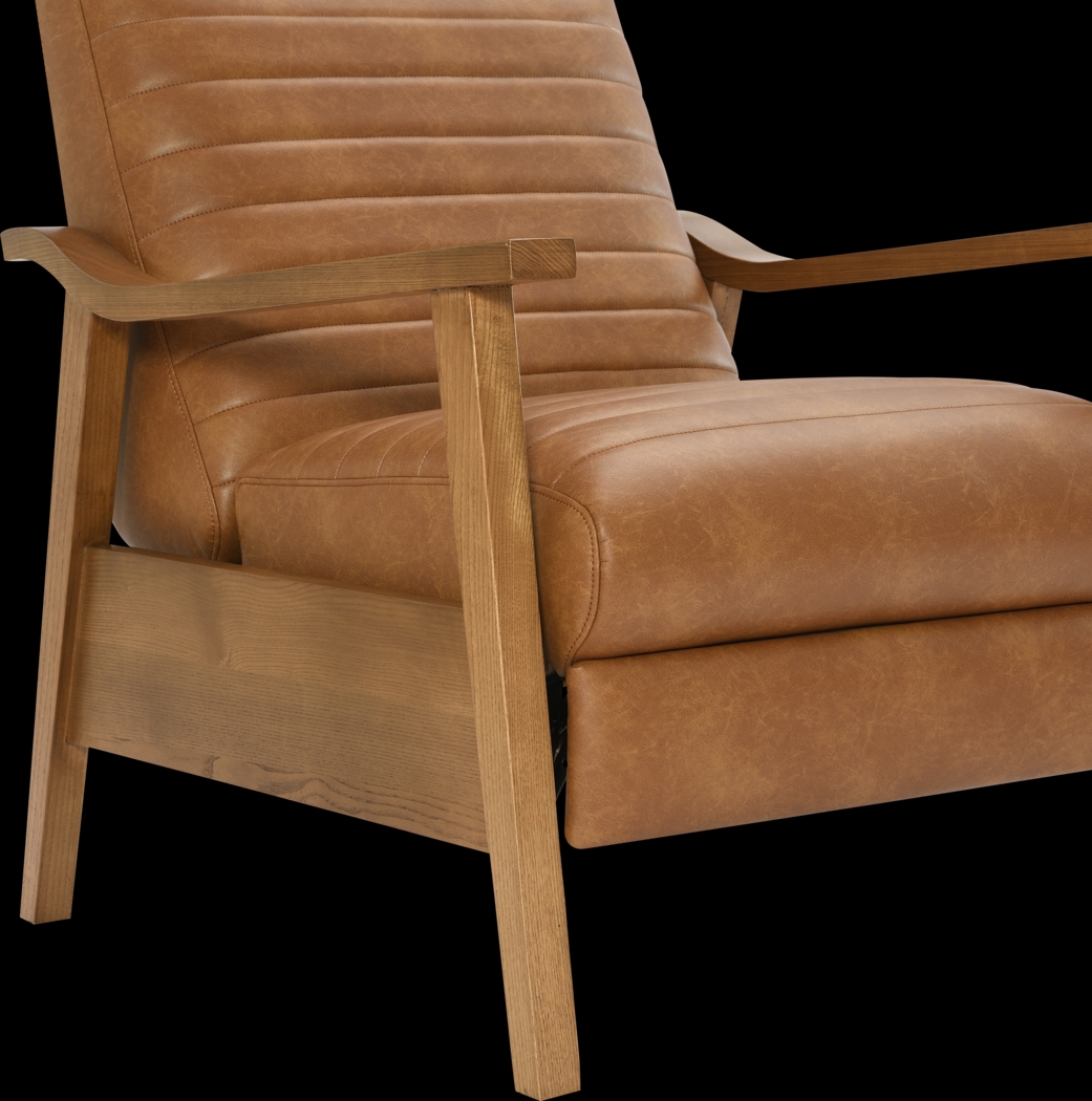Temalini Light Brown Push Back Recliner - Thumbnail - Image 10
