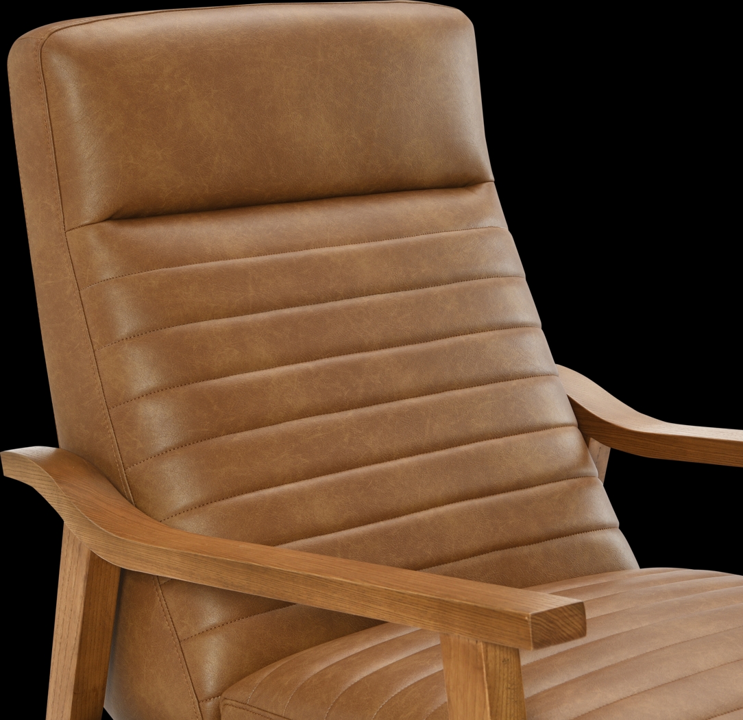 Temalini Light Brown Push Back Recliner - Thumbnail - Image 11