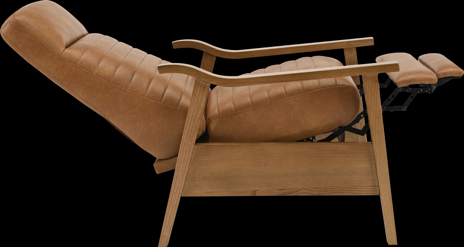 Temalini Light Brown Push Back Recliner - Thumbnail - Image 7