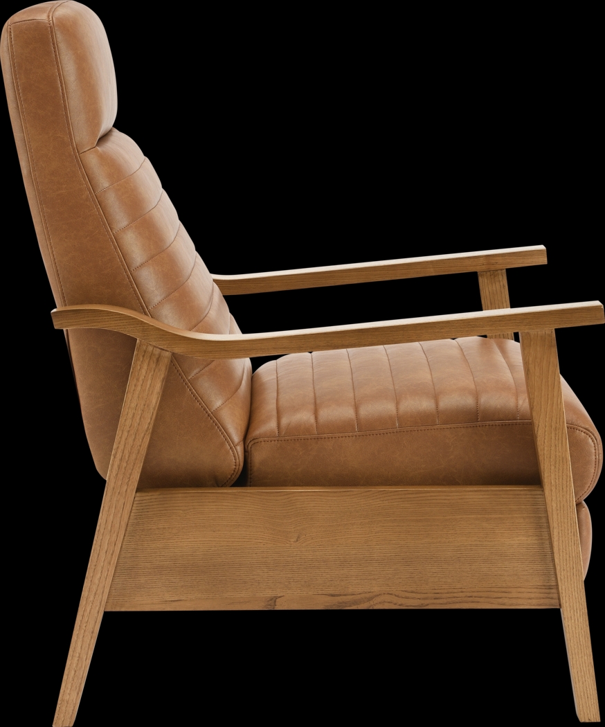 Temalini Light Brown Push Back Recliner - Thumbnail - Image 8