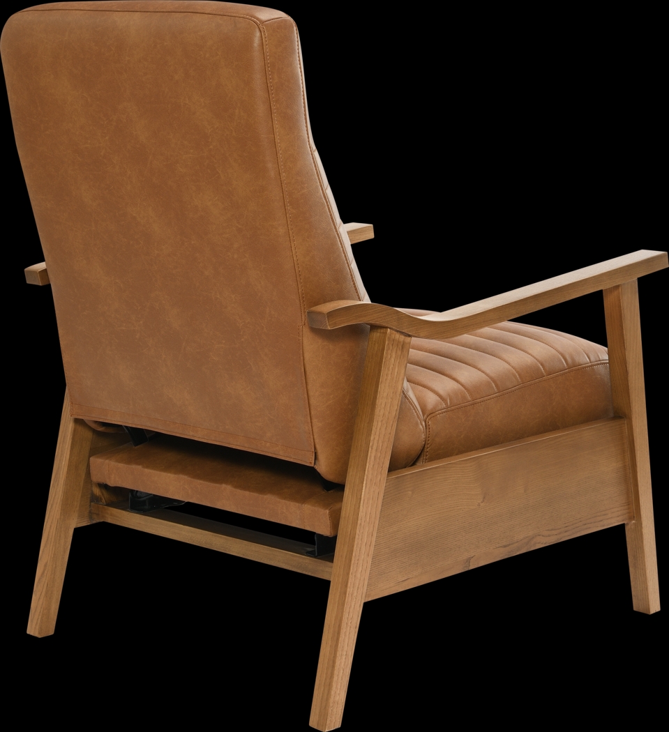 Temalini Light Brown Push Back Recliner - Thumbnail - Image 9
