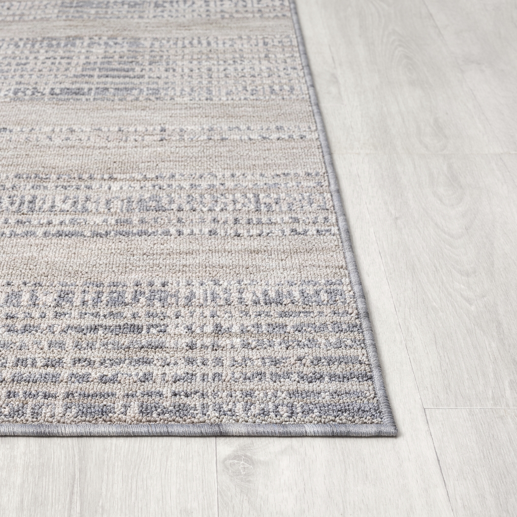 Temisnia Ivory/Blue 5' x 7' Indoor/Outdoor Rug - Thumbnail - Image 6