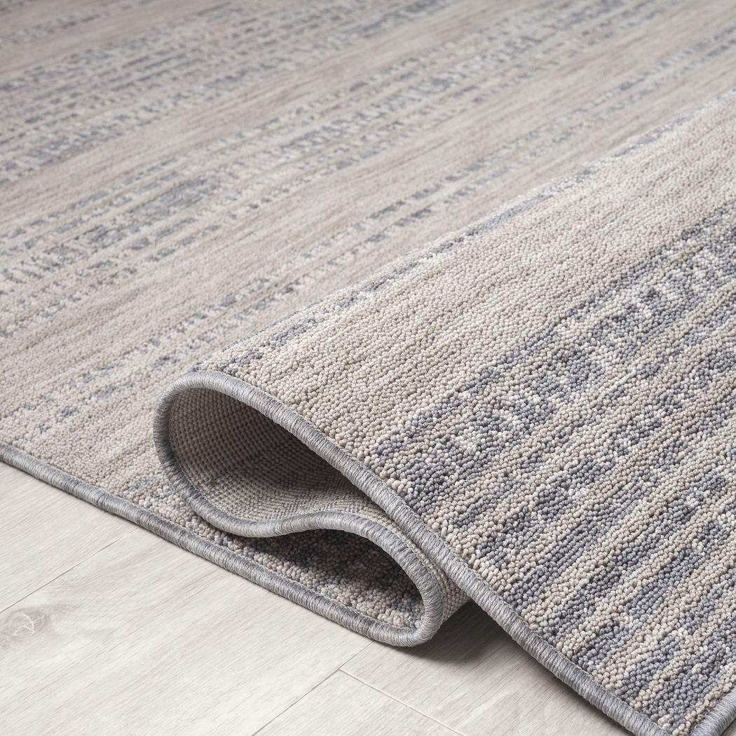 Temisnia Ivory/Blue 5' x 7' Indoor/Outdoor Rug - Thumbnail - Image 7