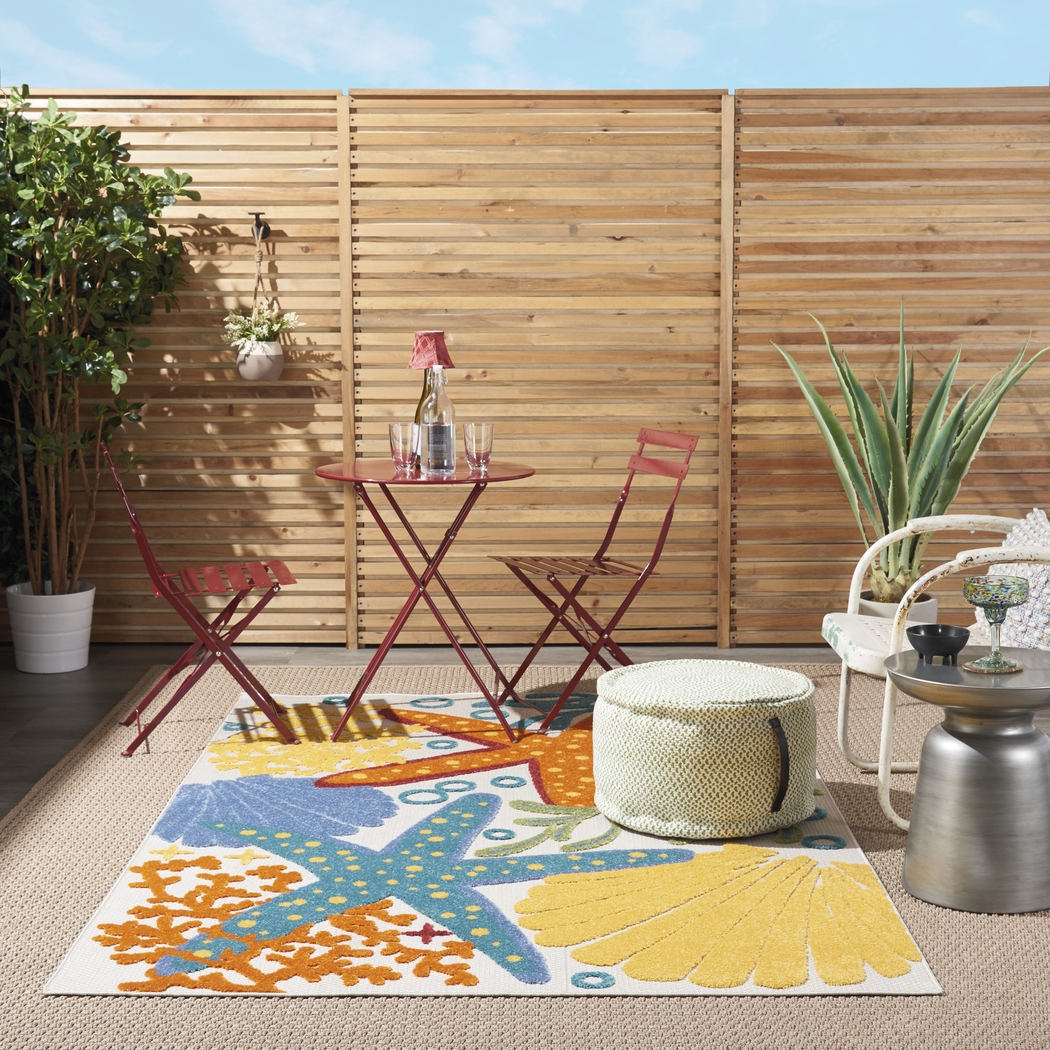 Tempany Multi 5'3 x 7'5 Indoor/Outdoor Rug - Thumbnail - Image 2