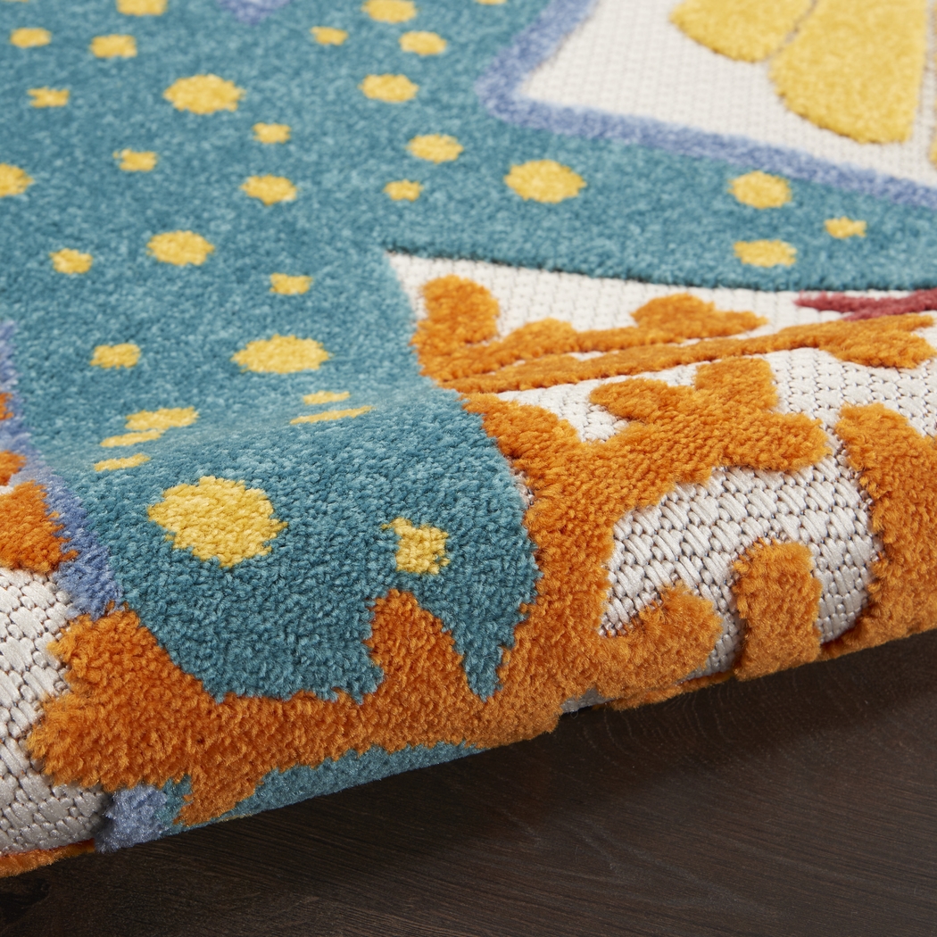 Tempany Multi 7'10 x 10'6 Indoor/Outdoor Rug - Thumbnail - Image 9