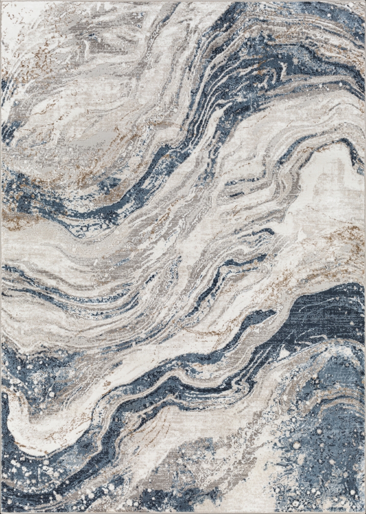 Tempia Blue 7'10 x 10' Rug - Thumbnail - Image 1