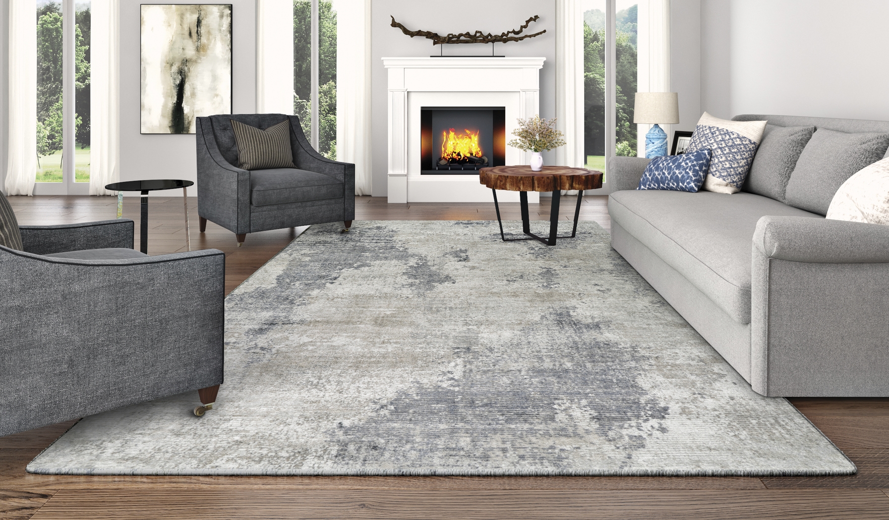 Templelan Ivory 8' x 11' Rug - Thumbnail - Image 2