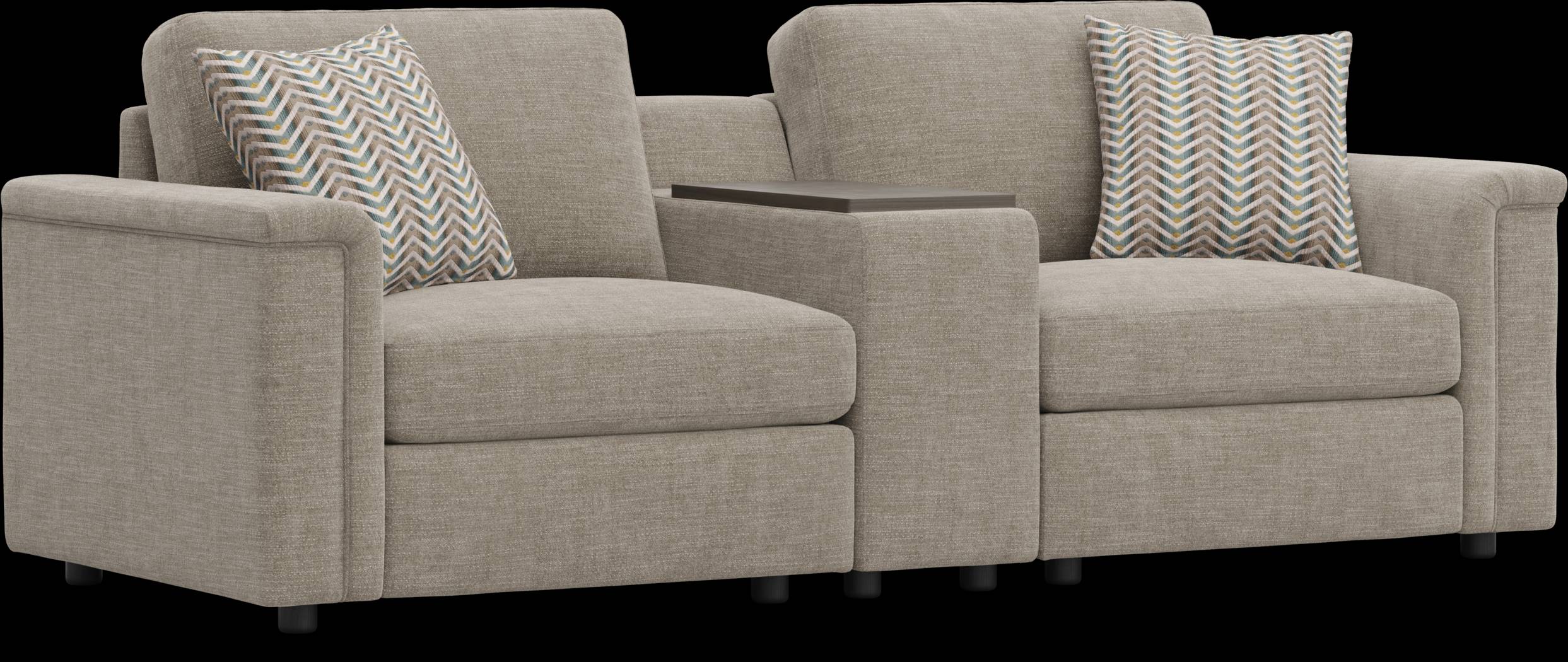 Tempo Modular Beige 3 Pc Sectional - Thumbnail - Image 1