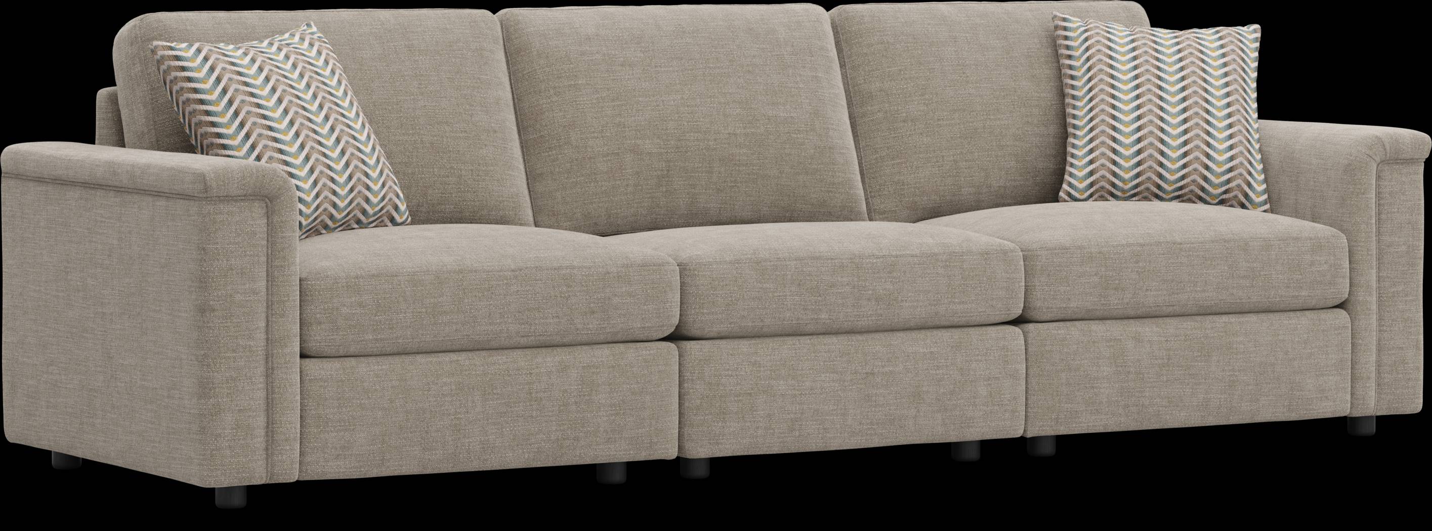 Beige 3 Pc Tempo Modular - Thumbnail - Image 1