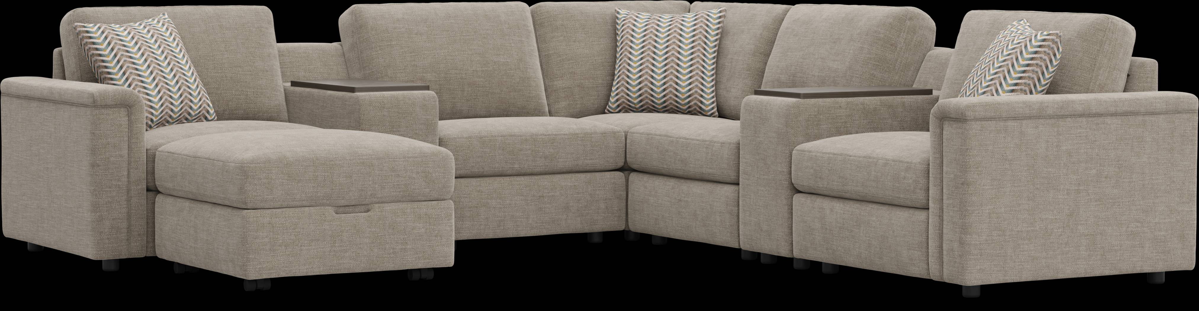 Beige 8 Pc Tempo Modular - Thumbnail - Image 1