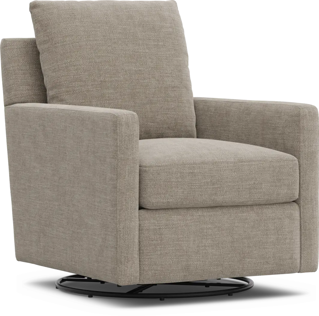 Tempo Modular Beige Swivel Glider - Thumbnail - Image 1