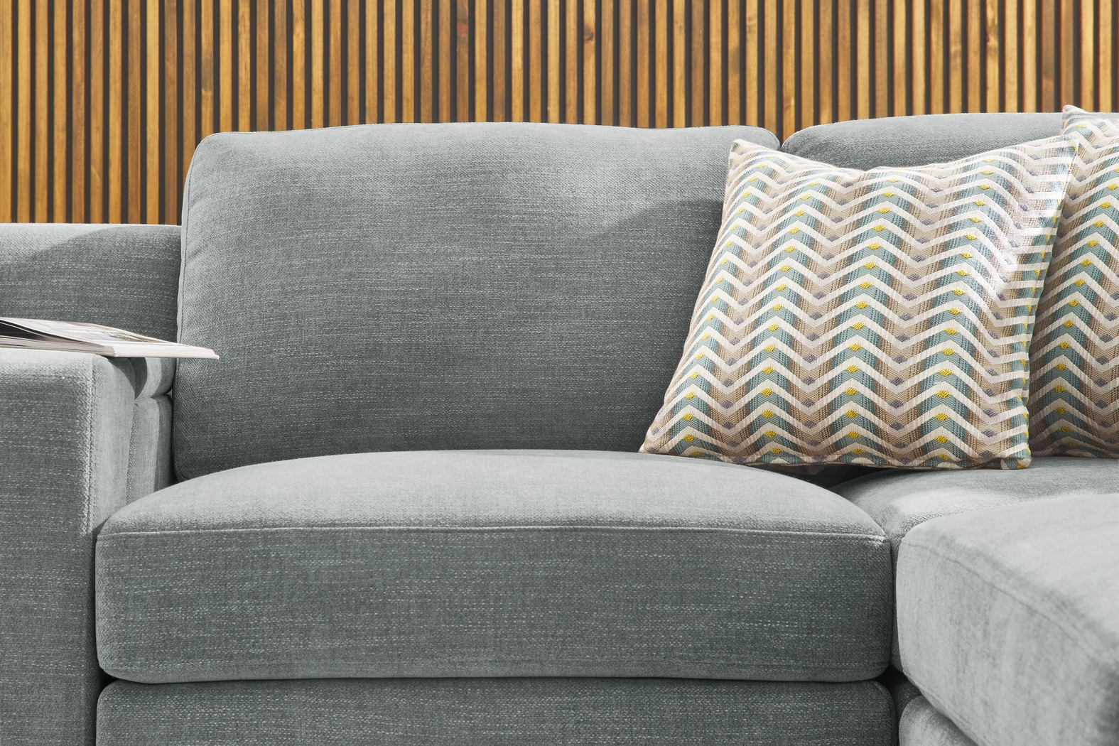 Blue 6 Pc Tempo Modular with Media Console - Thumbnail - Image 4