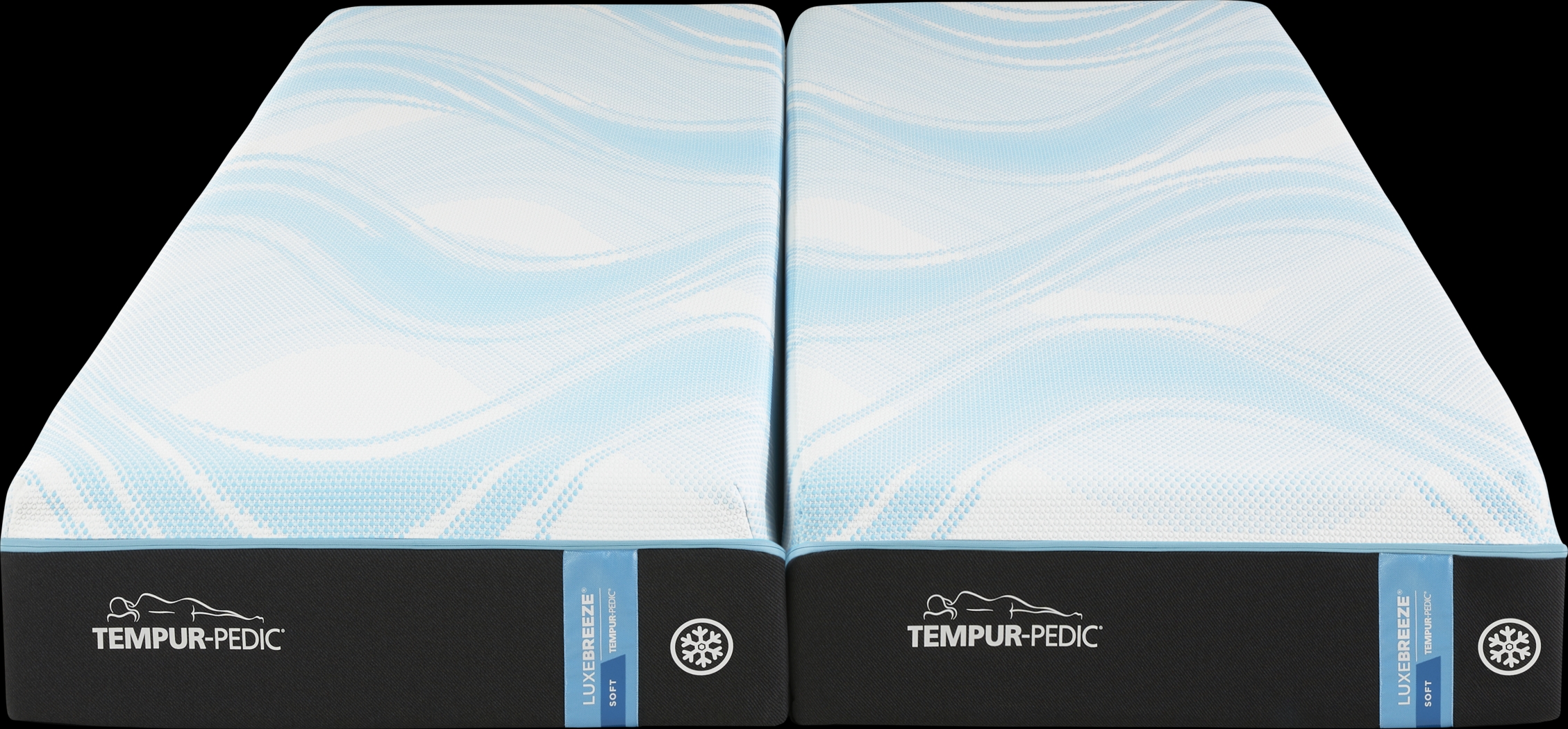 Tempu-Pedic LuxeBreeze Soft Split California King Mattress Pair - Thumbnail - Image 2