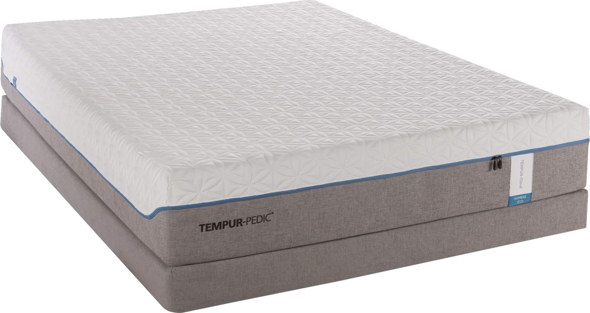 TEMPUR-Cloud Supreme Low Profile Queen Mattress Set - Thumbnail - Image 1