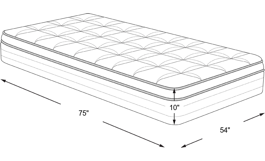 Dimension Image. Please refer to the Dimension Tab on this page for dimension details.