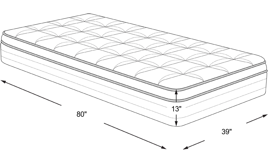 Dimension Image. Please refer to the Dimension Tab on this page for dimension details.