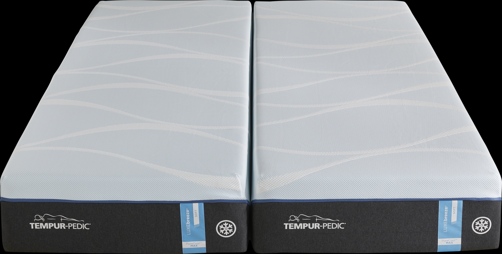 Tempur-LuxeBreeze Soft Split California King Mattresses - Thumbnail - Image 2