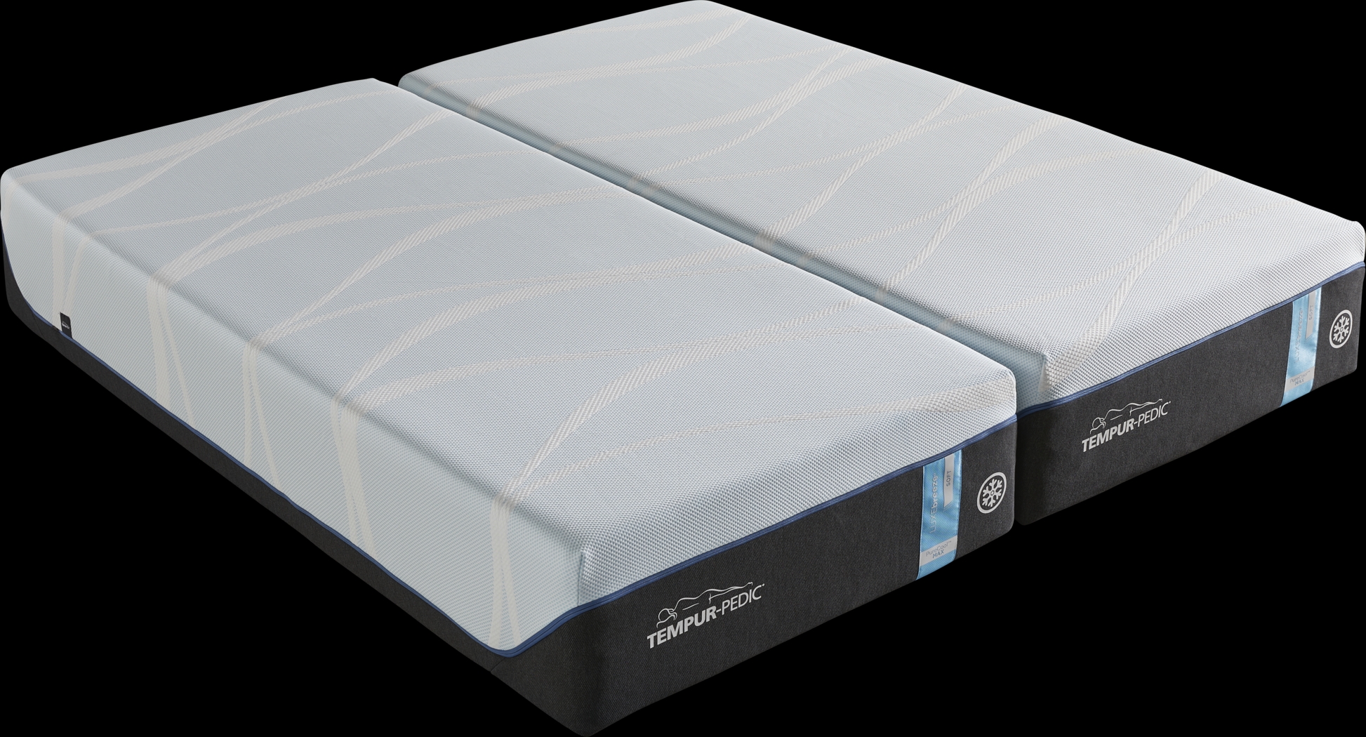 Tempur-LuxeBreeze Soft Split California King Mattresses - Thumbnail - Image 1