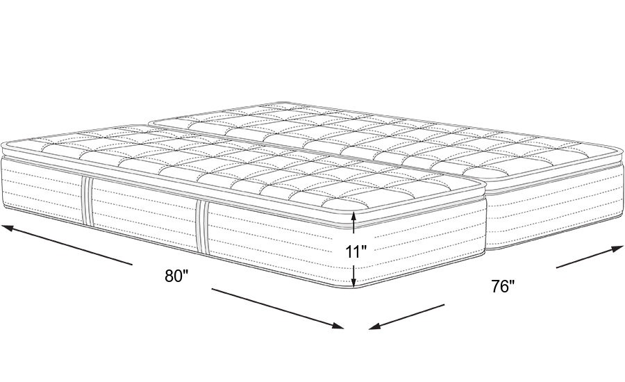 Dimension Image. Please refer to the Dimension Tab on this page for dimension details.