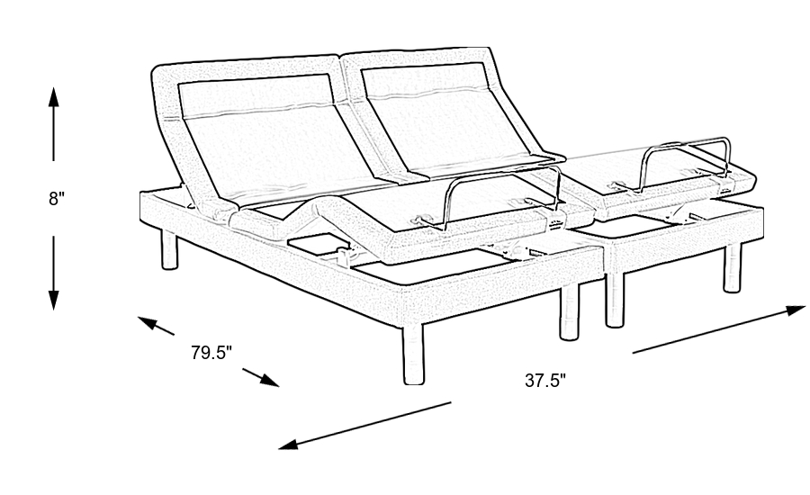 Dimension Image. Please refer to the Dimension Tab on this page for dimension details.