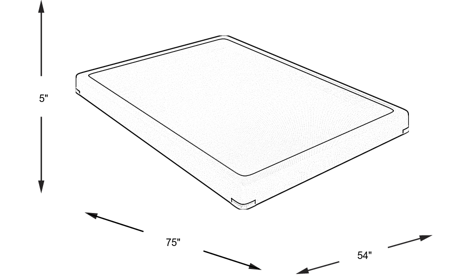 Dimension Image. Please refer to the Dimension Tab on this page for dimension details.