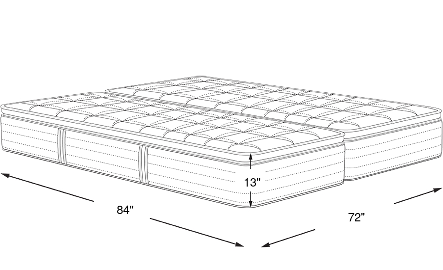 Dimension Image. Please refer to the Dimension Tab on this page for dimension details.