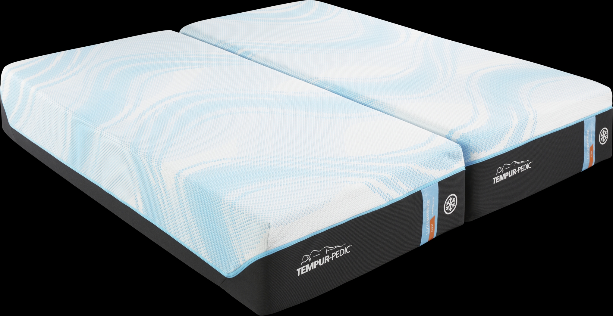 Tempur-Pedic LuxeBreeze Firm Split California King Mattress Pair - Thumbnail - Image 1