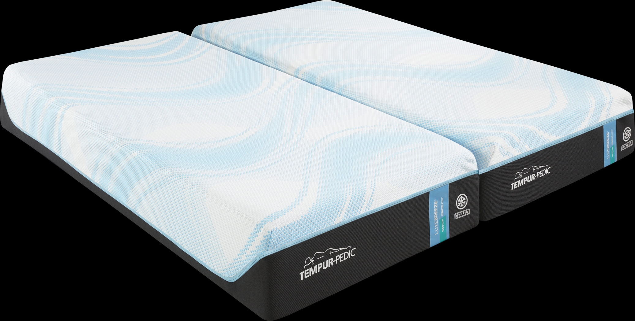 Tempur-Pedic LuxeBreeze 2.0 Medium Hybrid Split King Mattress (2 TWXL) - Thumbnail - Image 1