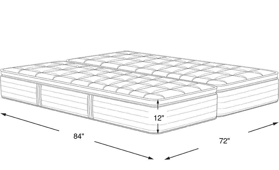 Dimension Image. Please refer to the Dimension Tab on this page for dimension details.