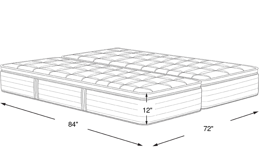 Dimension Image. Please refer to the Dimension Tab on this page for dimension details.