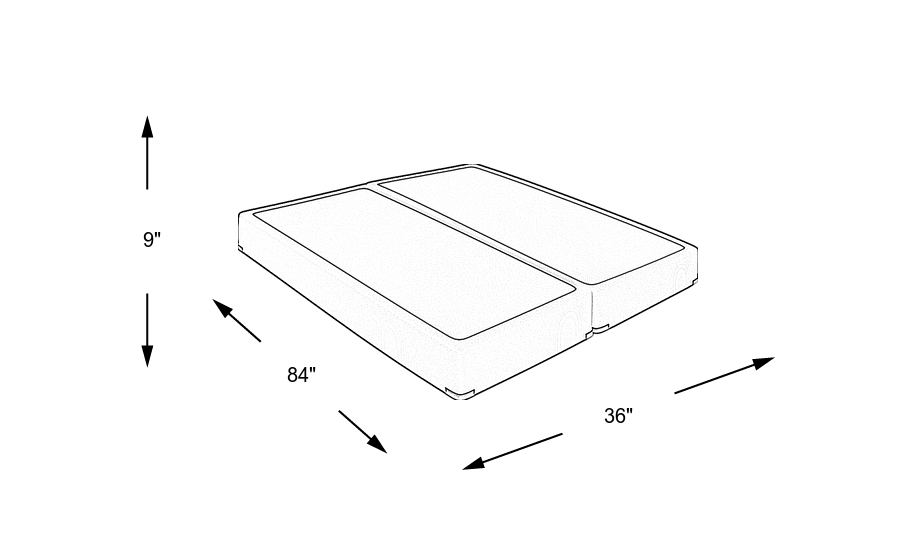 Dimension Image. Please refer to the Dimension Tab on this page for dimension details.