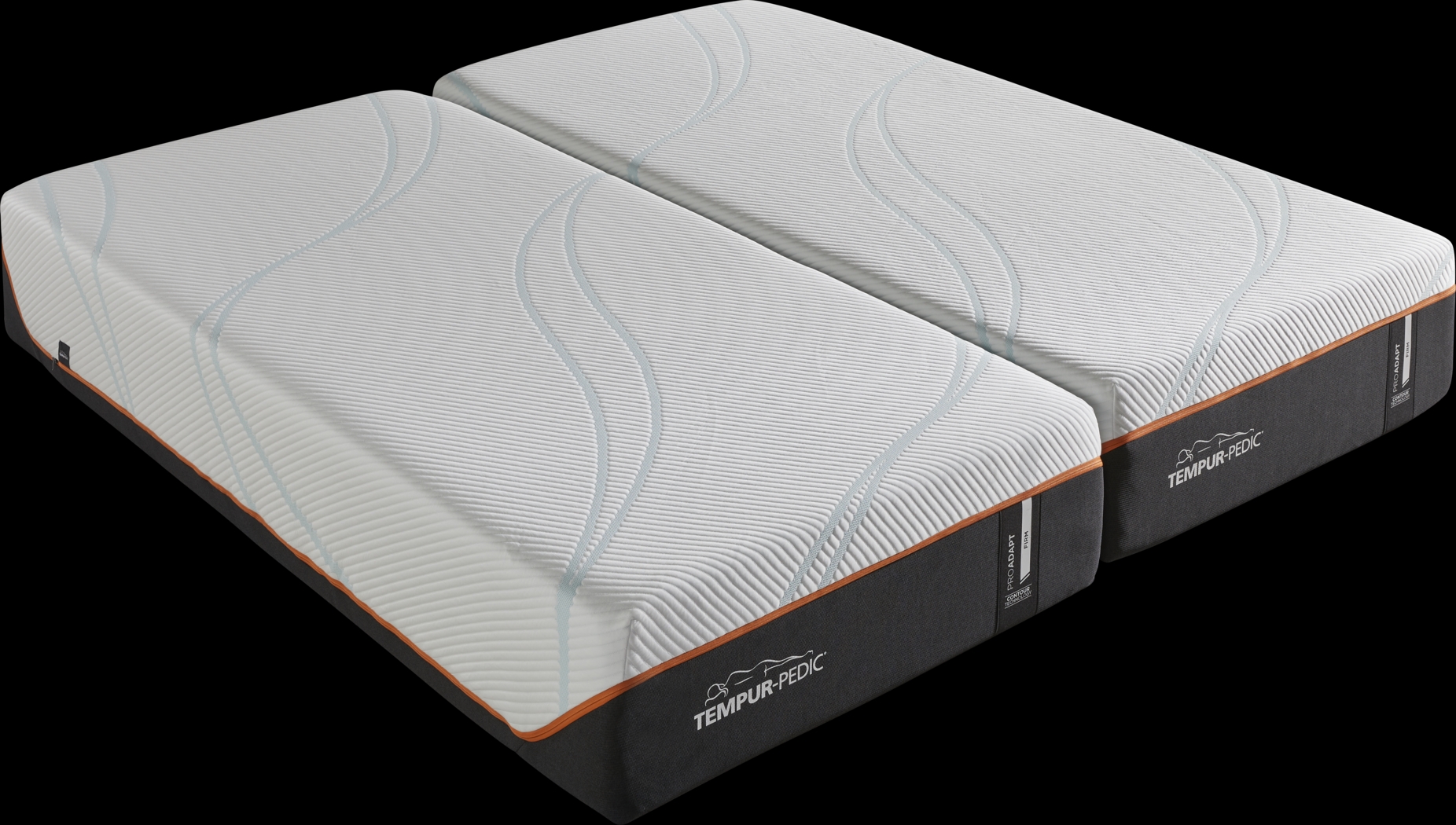 Tempur-ProAdapt Firm Split California King Mattresses - Thumbnail - Image 1