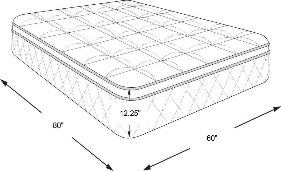 Dimension Image. Please refer to the Dimension Tab on this page for dimension details.