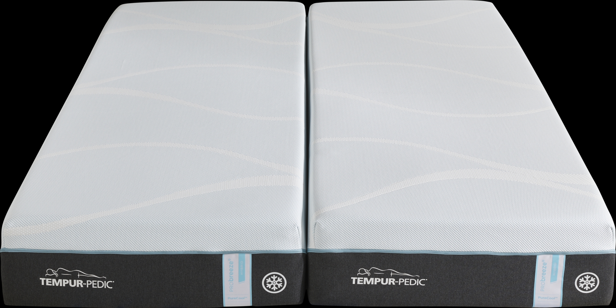 Tempur-ProBreeze Medium Hybrid Split California King Mattresses - Thumbnail - Image 2