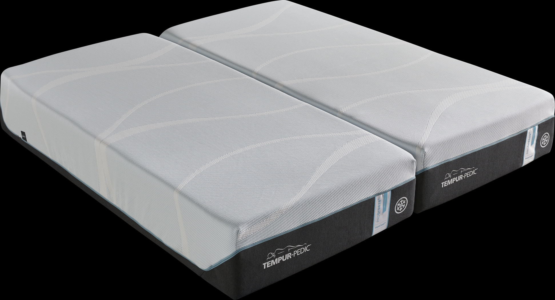 Tempur-ProBreeze Medium Hybrid Split California King Mattresses - Thumbnail - Image 1