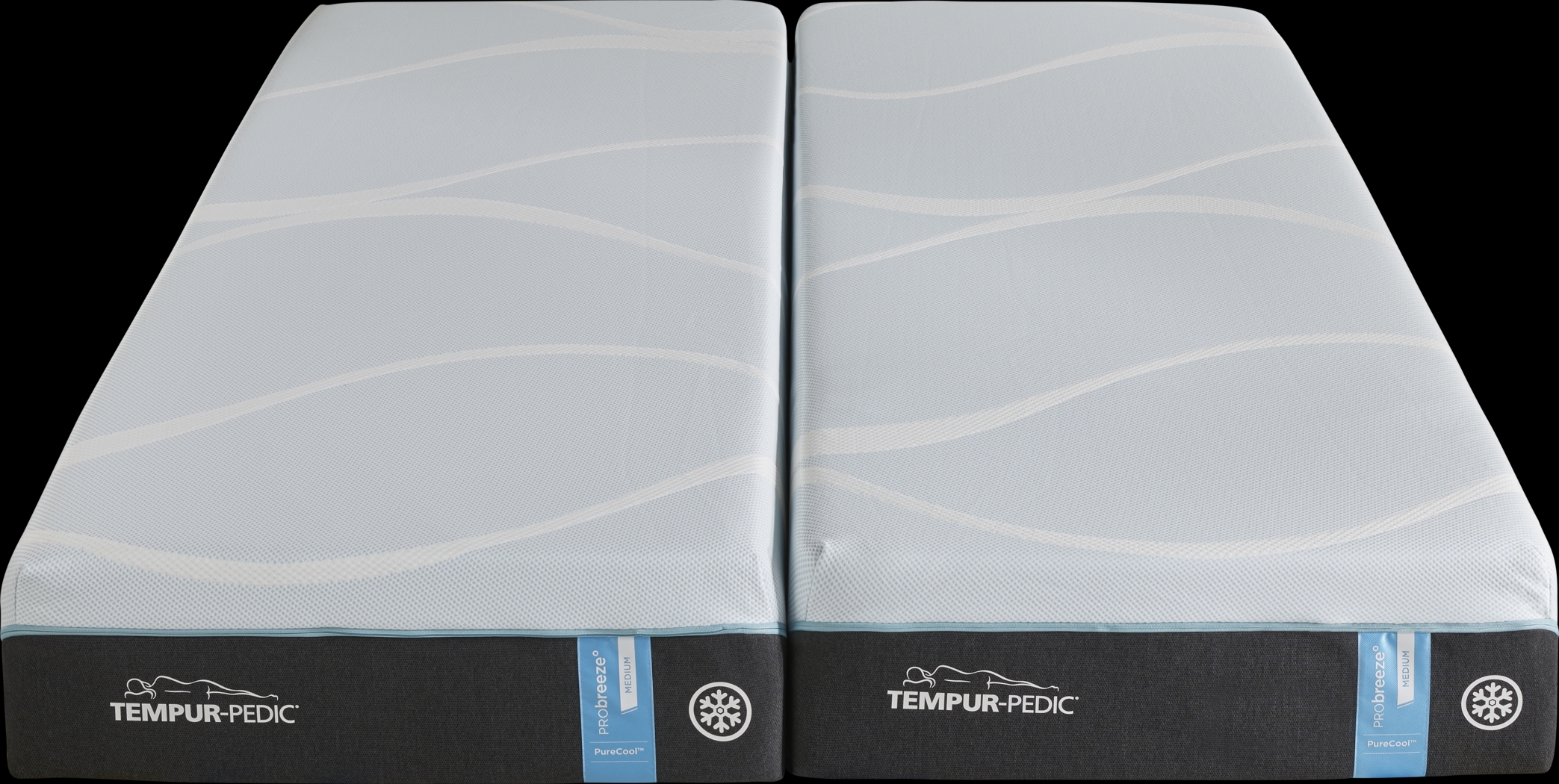Tempur-ProBreeze Medium Split California King Mattresses - Thumbnail - Image 2