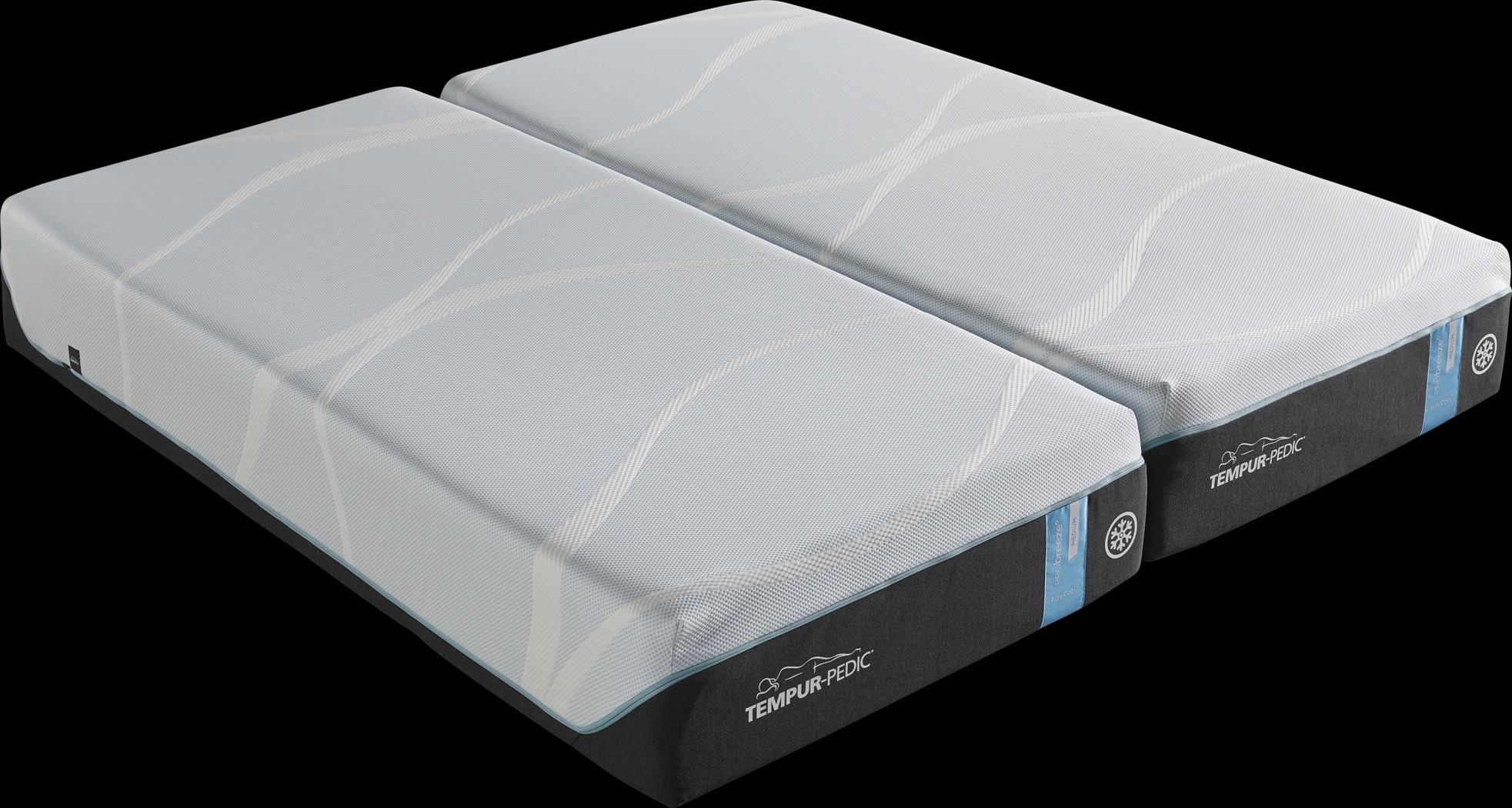 Tempur-ProBreeze Medium Split California King Mattresses - Thumbnail - Image 1