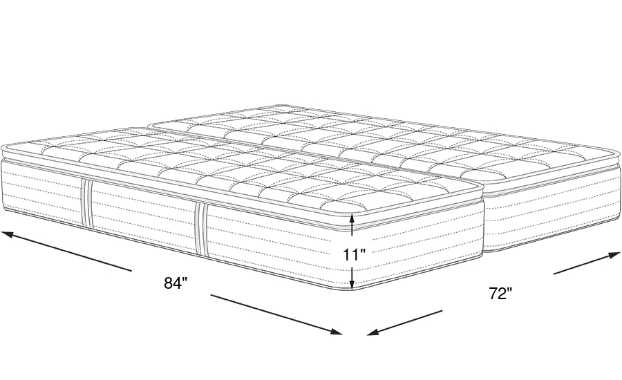 Dimension Image. Please refer to the Dimension Tab on this page for dimension details.