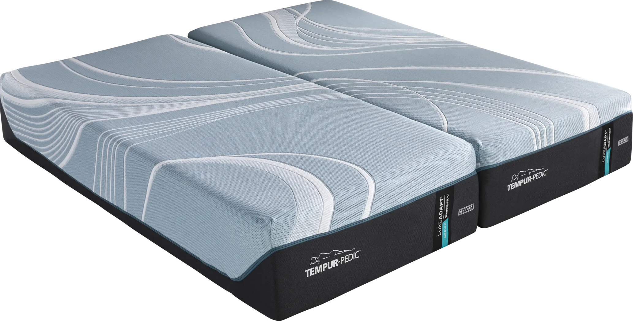 Tempur-Pedic LuxeAdapt 2.0 Medium Hybrid Split King Mattress Pair - Thumbnail - Image 1